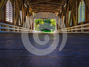 Looking Out the Dorena Bridge