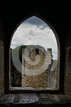 Looking out trough the castle window