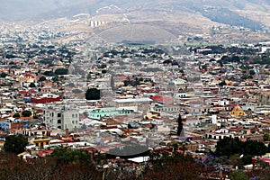Looking over Oaxaca city, Mexico. photo