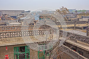 Looking over the old town of Pingyao