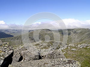 Looking over to Grey Friar, Lake District