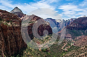 Scenic view Canyon Overlook Trail at Zion National Park