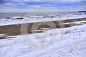 Looking Southward along the Great Lake Michigan Shores