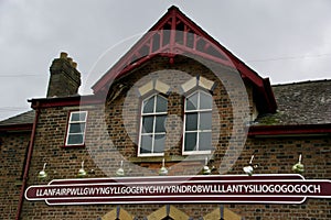 Looking at the station sign