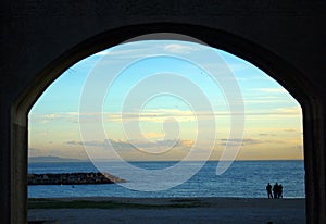 Looking to beach photo