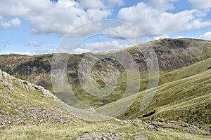 Looking to Loft Beck from  Blacksail Pass, Lake District