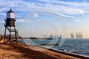 Looking Toward Felixstowe