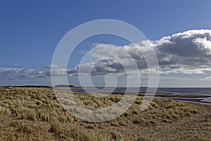 Looking towards the Barry Buddon Headland from Monifieth Beach