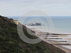 Looking towards Cromer Pier from Overstrand