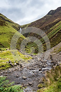 Looking towards the Grey Mares Tail