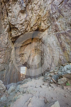 Looking through the tunnel