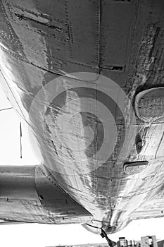 Under Side of A Old Aircraft
