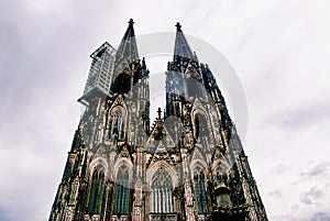 Looking Up at the Cologne Cathedral Kolner Dom
