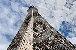 Looking up the Eiffel Tower