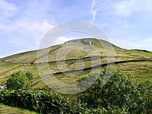 Looking up Gray Crag,northern face