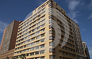 Looking Up at High Rise Residential Building