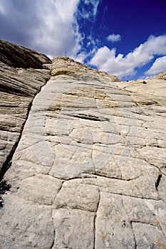 Looking up the Sandstones in Snow Canyon - Utah