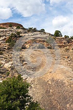 Looking up at switchbacks of John Otto\'s Road