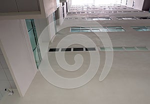 Looking up to the Daylight from the clerestory on the top of the high rise building