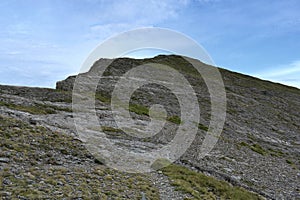 Looking up to Hopegill Head