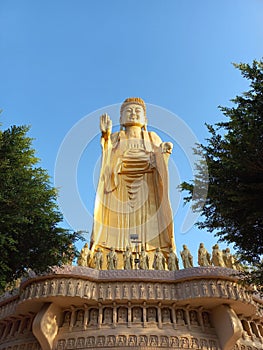 Standing Buddha Statue of Fo Guang Shan, Kaohsiung Taiwan photo