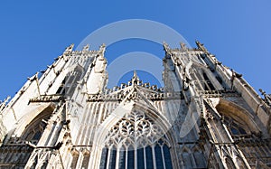 Looking up at York Minster photo