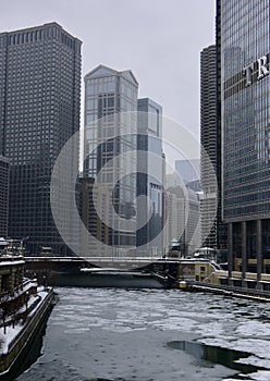 Looking West Along the Chicago River