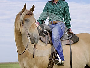 Looking West on Horseback