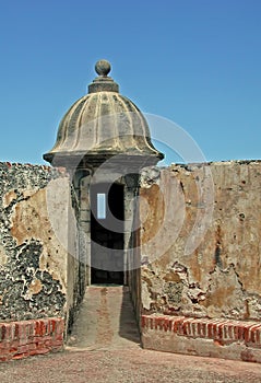 Lookout at Fort San Cristobal San Juan Puerto Rico