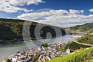 Lookout Middle Rhine Valley near Assmannshausen