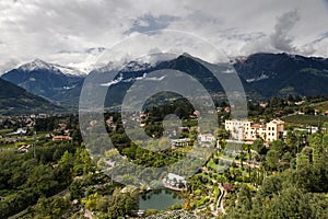 Lookout over the city of Meran