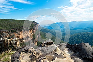 Lookout over Jamison Valley. photo