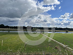 Lookout over the river vecht around Dalfsen