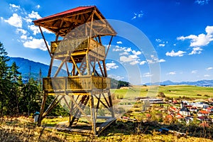 Lookout over village Liptovsky Jan, Slovakia