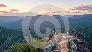 Lookout scenic views Blue Mountains Australia