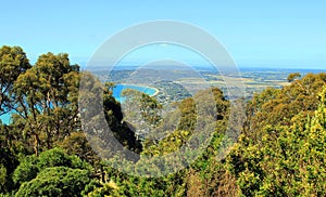 Lookout on a sea and forest