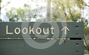 Lookout Sign