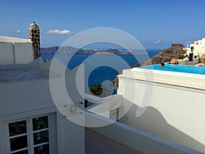 A lookout to the sea in Santorini. Greece II