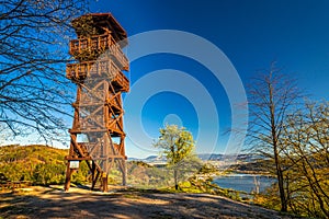 Lookout tower above the village of Divinka near Zilina town