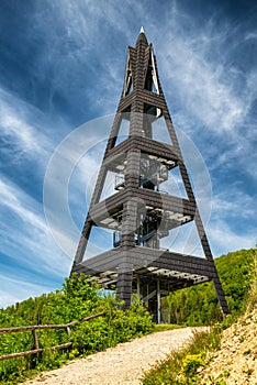 Lookout tower called Heart of Terchova in Slovakia