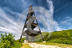 Lookout tower called Heart of Terchova in Slovakia