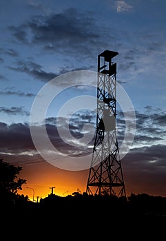 Lookout Tower At Dawn