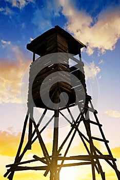 Lookout tower for hunting.