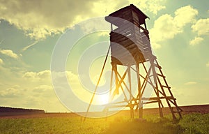 Lookout tower for hunting