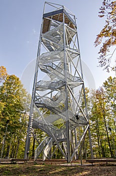 Lookout tower or observation tower in Horne Lazy, Brezno, Slovakia