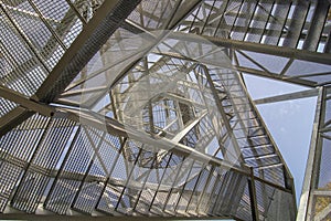 Lookout tower or observation tower in Horne Lazy, Brezno, Slovakia