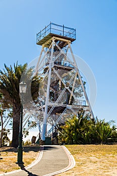 Lookout tower in Rosalind Park in Bendigo, Australia