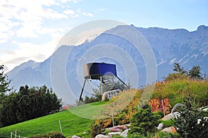 Lookout tower in Swarovski Crystal World park