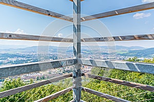 Lookout tower on top of Duben Hill in Zilina