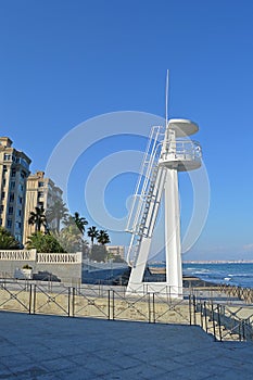 A Lookout Tower Used By The Lifeguards